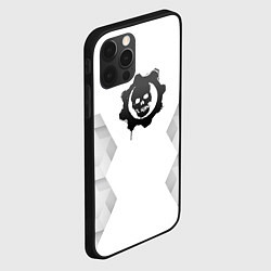 Чехол для iPhone 12 Pro Max Gears of War white poly, цвет: 3D-черный — фото 2