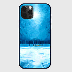 Чехол для iPhone 12 Pro Max Хоккейная площадка, цвет: 3D-черный