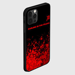 Чехол для iPhone 12 Pro Max Darling in the FranXX - red gradient посередине, цвет: 3D-черный — фото 2
