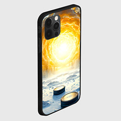 Чехол для iPhone 12 Pro Max Шайбы в лесу, цвет: 3D-черный — фото 2