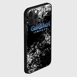 Чехол для iPhone 12 Pro Max Genshin Impact брызги красок, цвет: 3D-черный — фото 2