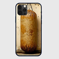 Чехол для iPhone 12 Pro Max Бежевая боксерская груша, цвет: 3D-черный