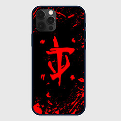 Чехол для iPhone 12 Pro Max Doom красные краски, цвет: 3D-черный