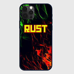 Чехол iPhone 12 Pro Max RUST огненная текстура