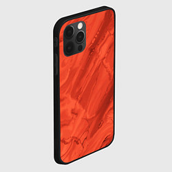 Чехол для iPhone 12 Pro Max Коралловый абстракция текстура камень, цвет: 3D-черный — фото 2