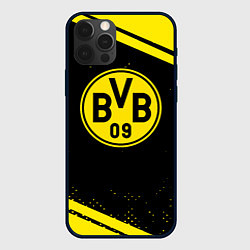 Чехол для iPhone 12 Pro Max Borussia полосы, цвет: 3D-черный
