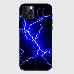 Чехол для iPhone 12 Pro Max Color blue black, цвет: 3D-черный