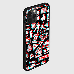 Чехол для iPhone 12 Pro Max Fortnite glitch game, цвет: 3D-черный — фото 2