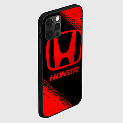 Чехол для iPhone 12 Pro Max Honda - red gradient, цвет: 3D-черный — фото 2