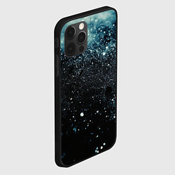 Чехол для iPhone 12 Pro Max Черно-синий текстурный фон, цвет: 3D-черный — фото 2