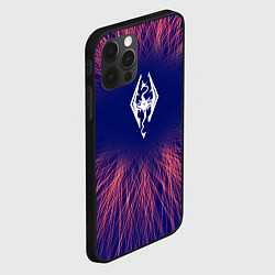 Чехол для iPhone 12 Pro Max Skyrim red energy, цвет: 3D-черный — фото 2