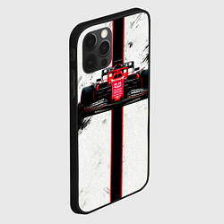 Чехол для iPhone 12 Pro Max Формула 1 на белом, цвет: 3D-черный — фото 2