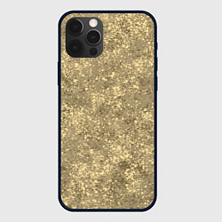 Чехол для iPhone 12 Pro Max Песочный жёлтый текстура напыление, цвет: 3D-черный