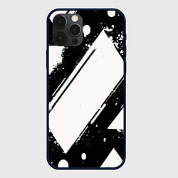 Чехол для iPhone 12 Pro Max Color black white, цвет: 3D-черный