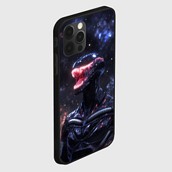 Чехол для iPhone 12 Pro Max Чужой на фоне вселенной, цвет: 3D-черный — фото 2