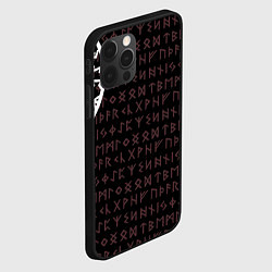 Чехол для iPhone 12 Pro Max Руны викингов, цвет: 3D-черный — фото 2