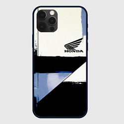 Чехол для iPhone 12 Pro Max Honda логотип, цвет: 3D-черный