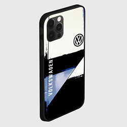 Чехол для iPhone 12 Pro Max Volkswagen логотип, цвет: 3D-черный — фото 2