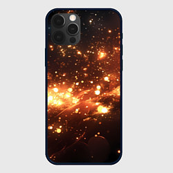 Чехол для iPhone 12 Pro Max Искры и огоньки текстура, цвет: 3D-черный