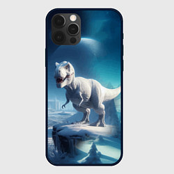 Чехол для iPhone 12 Pro Max Снежный динозавр - история вымирания, цвет: 3D-черный