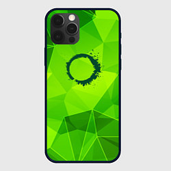 Чехол для iPhone 12 Pro Max The Callisto Protocol green poly, цвет: 3D-черный