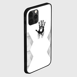 Чехол для iPhone 12 Pro Max Death Stranding white poly, цвет: 3D-черный — фото 2