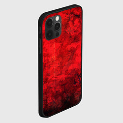Чехол для iPhone 12 Pro Max Абстракция - red shabby wall, цвет: 3D-черный — фото 2