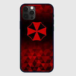 Чехол iPhone 12 Pro Max Resident Evil red poly