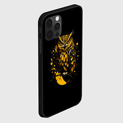 Чехол для iPhone 12 Pro Max Филин в лунном свете, цвет: 3D-черный — фото 2