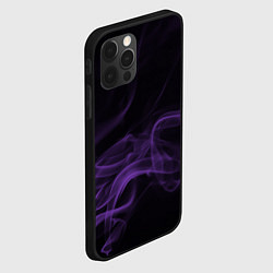 Чехол для iPhone 12 Pro Max Color smoke purple, цвет: 3D-черный — фото 2