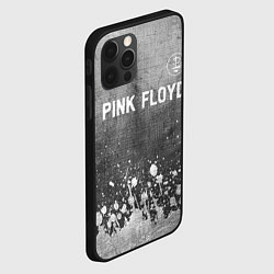 Чехол для iPhone 12 Pro Max Pink Floyd - grey gradient посередине, цвет: 3D-черный — фото 2