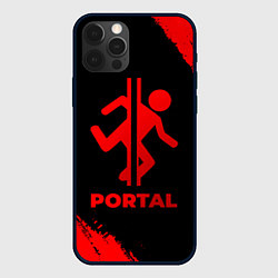 Чехол для iPhone 12 Pro Max Portal - red gradient, цвет: 3D-черный