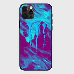 Чехол iPhone 12 Pro Max Monster energy неон