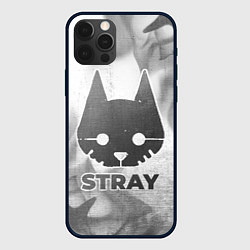 Чехол для iPhone 12 Pro Max Stray - white gradient, цвет: 3D-черный