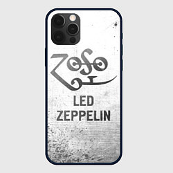 Чехол для iPhone 12 Pro Max Led Zeppelin - white gradient, цвет: 3D-черный