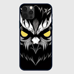 Чехол для iPhone 12 Pro Max Взгляд филина, цвет: 3D-черный