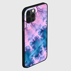 Чехол для iPhone 12 Pro Max Вода и розовая абстракция, цвет: 3D-черный — фото 2