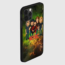 Чехол для iPhone 12 Pro Max Карикатура грууппы ACDC, цвет: 3D-черный — фото 2