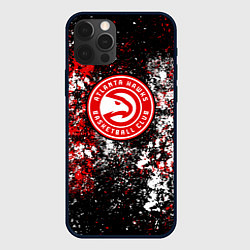 Чехол для iPhone 12 Pro Max Atlanta Hawks, цвет: 3D-черный