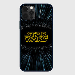 Чехол для iPhone 12 Pro Max Звёздные войны космический прыжок, цвет: 3D-черный