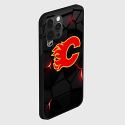 Чехол для iPhone 12 Pro Max Калгари Флэймз - НХЛ хоккей, цвет: 3D-черный — фото 2