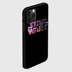 Чехол для iPhone 12 Pro Max Звёздные войны надпись искры, цвет: 3D-черный — фото 2