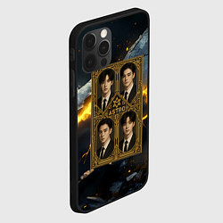 Чехол для iPhone 12 Pro Max Astro в золотой рамке, цвет: 3D-черный — фото 2