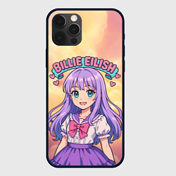 Чехол для iPhone 12 Pro Max Билли Айлиш в аниме стиле, цвет: 3D-черный