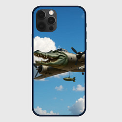 Чехол для iPhone 12 Pro Max Бомбардиро крокодило, цвет: 3D-черный