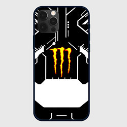 Чехол для iPhone 12 Pro Max Monster energy geometry, цвет: 3D-черный