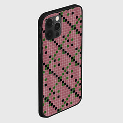 Чехол для iPhone 12 Pro Max Коричневая с черным и зеленым плитка, цвет: 3D-черный — фото 2