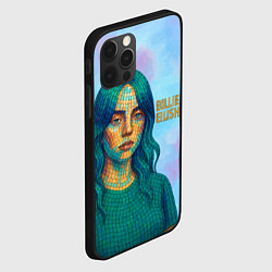Чехол для iPhone 12 Pro Max Билли Айлиш из мозаики, цвет: 3D-черный — фото 2