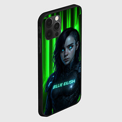 Чехол для iPhone 12 Pro Max Билли Айлиш космический костюм, цвет: 3D-черный — фото 2