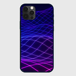 Чехол для iPhone 12 Pro Max Абстрактные волны из сот, цвет: 3D-черный